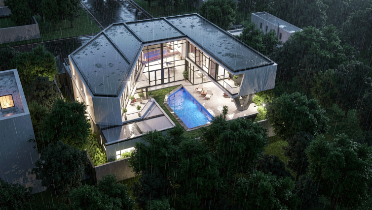 Rainy_JHB_Private_Residence_Aerial